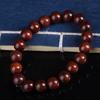 Pulsera de cuentas de sándalo rojo zambiano hilo de mano sándalo rojo lobular africano material viejo de alta densidad hilo de madera para Wen juego cuentas de rosario borde caminar mano