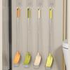 Cepillo de inodoro de plástico para el hogar, cabezal cuadrado, sin esquinas muertas, cepillo de limpieza de pared, venta al por mayor de fábrica