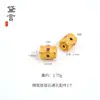 Cuentas Espaciadoras Cilíndricas de Piedra Incrustada con Oro Antiguo Accesorios para Joyería DIY Pulsera de Cuentas Collar Accesorios de Cuerda Trenzada Nuevo Estilo Chino
