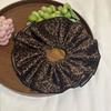 Accesorios para el Cabello de Otoño Vintage de Felpa Leopardo Lazo para el Pelo de Intestino Grande Cuerda para el Pelo Plegada de Doble Capa Trenza Lateral Cola de Caballo Baja