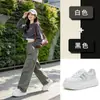 Capa Superior de Suela de Espuma Piel de Vaca Zapatos de Entrenamiento Alemanes para Mujer 2026 Otoño/Invierno Nuevo Estilo Suela Gruesa Plantilla de Piel de Oveja Cómodos No Cansan los Pies Zapatos Blancos