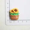 Accesorios de Resina al por Mayor Accesorios DIY Materiales Hechos a Mano Flor para Zapatos Pegatinas para Tazas de Agua Pegamento en Crema Accesorios para el Cabello Parche Girasol