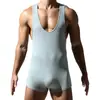 TAUWELL especial para el nuevo mono de hombre para el hogar y el ocio, algodón amoníaco, mono sin costuras, chaleco, venta al por mayor transfronteriza