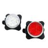 Luz trasera LED para bicicleta todoterreno al aire libre para ciclismo nocturno luz de advertencia intermitente brillante intermitente reflectante