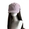 Sombrero de ala plana vintage ligero para equitación para mujer, versátil y casual para el verano, hace que la cara se vea más pequeña, gorra de plato, gorra de artista, gorra con visera para proteger del sol