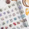 Día Hermoso Cinta para Mascotas Serie Mar de Flores de Invierno Material para Cuaderno Temático de Invierno Pegatinas de Bucle Decorativas 6 Estilos