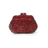 Bolso Jxl de Cristal Lleno de Diamantes de Imitación Calados Bolso de Mano Clutch de Noche con Cadena Bolso de Noche con Cadena de Un Hombro Bolso de Mujer