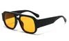 Nuevas Gafas de Sol Aviador de Doble Puente Ancho Lateral de Moda Gafas de Sol Hip Hop Punk Europeas y Americanas Transfronterizas Gafas de Sol Personalizadas