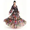Ropa de mujer para comercio exterior transfronterizo europeo y americano AliExpress Vestido elegante TK entallador con estampado floral y cuello en V