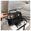 Otoño e Invierno Nuevo Bolso de Mujer Vintage Estilo Occidental de Alta Textura Bolso Cruzado de PU para Mujer Diseño Nicho Popular Bolso Cuadrado Pequeño