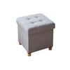 Popular Caja de Almacenamiento Artefacto Multifuncional Tela Sofá Taburete, Taburete Cambiador de Zapatos, Taburete de Almacenamiento Plegable