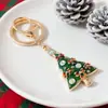 Chaveiros da Série de Natal Europeia e Americana, Pingentes de Metal Esmaltado de Árvore de Natal Fofos, Decorações de Natal, Atacado Transfronteiriço