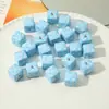 Pintura al Óleo Hecha a Mano Relieve Cuadrado Cuentas Pequeñas Flor Pequeña Cuadrado Tridimensional Cuentas Sueltas Hecho a Mano DIY Cadena para Teléfono Bolso Decoración Colgante Accesorios