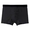 Ropa interior de algodón para hombre de cintura media para verano, talla grande holgada, transpirable, boxers juveniles, pantalones de cuatro esquinas a rayas para niños