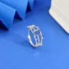 Anillo de Plata de Ley S925 con Soporte para Piedra Ovalada 5*7mm, Adecuado para Incrustar Cristales o Diamantes, Accesorios DIY