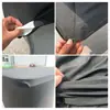 Fabricante de toalha de mesa elástica preta de 6 pés para comércio exterior, conferência, evento, exposição, publicidade e mesa promocional