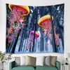 Tapiz Colgante de Tela de Amazon Más Vendido Transfronterizo Tela de Fondo ins Serie del Bosque Tela Decorativa Tapiz Bohemio