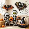 Balões de Folha de Alumínio Decorações de Esqueleto Morcego para Halloween Evento Festival Fantasma Festa Decoração de Vitrine de Shopping Center Balões