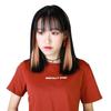 Peluca de color teñido de oreja colgante almohadilla de cabello liso de una pieza seda mate de alta temperatura peluca sin costuras mujeres Venta al por mayor