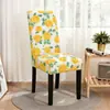 Fundas de silla impresas transfronterizas, fundas de silla de comedor elásticas de cobertura total, fundas de silla elásticas para mesas y sillas de comedor de hotel