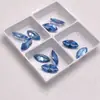 Pedra Solta de Espinélio Azul Safira em Forma de Marquise Folha 108 # Brincos, Anéis e Acessórios de Joias de Pedra Azul Clara.