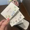 Pendientes de Cubo Pequeño Cielo Estrellado Coloridos Dopamina 2026 Nuevos Pendientes de Diseño Simple Dulces Accesorios para Orejas Amigables con la Piel