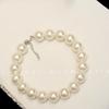 Diseño de Estilo Nicho Retro Elegante Estilo Hepburn Collar de Perlas Multicapa Collar Sobredimensionado Perla Destacada de 18 mm