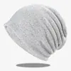 Gorros para Hombre y Mujer, de Primavera y Otoño, Calados y Transpirables, Gorros tipo Turban de Color Sólido, Slouchy para Compras al Aire Libre, Protección Solar y Transpirables