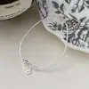 Pulsera de Amor Redonda Texturizada de Plata de Ley 925 para Mujer, Plata Brillante, Sencilla, Moderna, Personalizable, Lujo Ligero, Joyería de Mano Exquisita B3131