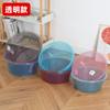 Tazón de plástico para el hogar, transparente y engrosado, lavabo para dormitorio de estudiantes, tazón para lavar ropa, tazón para lavar pies, lavabo duradero