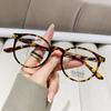 Armazón de Gafas para Mujer Estilo Coreano Anti Luz Azul, Adecuado para Lentes de Graduación, Lentes de Gradiente Sin Graduación, Efecto Adelgazante, Morado Degradado, Transfronterizo