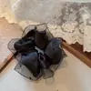 Corea del Sur Nuevo Estilo Organza Gama Alta Lujo Ligero Anillo de Lazo Grande Moda Elegante Brillante Pedrería Alta Elasticidad Accesorios para el Cabello Cuerda para el Cabello de Mujer