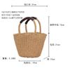 Dropshipping Bolsa de Palha Tecida Portátil Novo Estilo para Férias na Praia, Praia, Fresca, Uso Diário Casual, Bolsa Simples Feminina