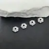 Suporte de Flor Oco Dourado Antigo Material Artesanal DIY Pulseira de Espaçador com Contas Colar Chapéu de Flor Acessórios de Contas Espaçadoras para Joias