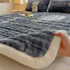 2026 Nuevo Modelo Clase en Vivo A Piel de Conejo Terciopelo Burbuja Colchón Acolchado con Relleno Extra para Estudiantes, Protector de Cama Caliente Acolchado