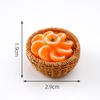 Caqui de Año Nuevo Ruyi Caqui de Simulación Juego de Comida Decoración DIY Accesorios Mini Escritorio Coche Adornos en Miniatura