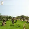 Escultura de Fibra de Vidrio de Cultura Agrícola y Costumbres Populares, Presentando una Figura en el Centro de una Plaza, Simulando un Agricultor Antiguo para Decoración de Plaza