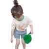 Ropa para Niños Camiseta de Manga Corta para Niñas 2022 Verano Nuevo Estilo Ropa de Verano para Niños Camiseta Básica de Media Manga de Moda Algodón Trbottomy