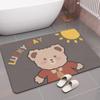 Alfombra de Piso para Gatos, Alfombra de Baño Antideslizante para el Hogar, Felpudo de Diatomeas para Baño/Inodoro, Alfombra de Baño Antideslizante Absorbente de Agua