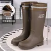 Botas de Chuva para Mulheres, com Forro de Lã, Modernas, Antiderrapantes, Impermeáveis, Resistentes ao Desgaste, Sola Macia, Adequadas para Uso Externo, Trabalho na Cozinha e Sapatos de Chuva de Algodão