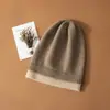 Nuevos Sombreros de Cachemira Otoño e Invierno 2024 para Hombres y Mujeres, Combinación de Colores, Sombreros de Lana de Punto de Punta de Moda y Versátiles