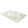 Tapete de té de brocado de lino de algodón borla hecha a mano tapete de té simple y versátil mantel tapete para preparación en seco tapete de mesa de café posavasos de té termoaislante