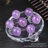 Jinhan Platinum Wholesale Bola de Cristal Natural Siete Estrellas Conjunto Adornos Flor Wangtao Matrimonio Feng Shui Adornos