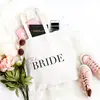 Bolsa Tote de Lona Popular Europeia e Americana da Amazon para Noiva Bolsa de Lona para Casamento Festa de Despedida de Solteira