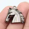 25X23Mm 2.4g Acessórios de Joias Multicores Material Atacado Fofo Animal Cabeça de Cavalo Pingente
