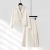 Chaqueta de Traje Corta para Mujer Petite Primavera y Otoño 2025 Nuevo Profesional Formal de Gama Alta Elegante Conjunto de Traje Vestido