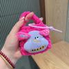 Funda Protectora Tejida a Mano para Auriculares Bluetooth Universales, Bolsa para Auriculares de Cachorro Divertido de Dibujos Animados, Lindo Bolso Cruzado para Monedas