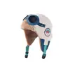 Gorra de Aviador con Gafas para Niños, Gorro de Invierno Cálido con Forro de Felpa, Protección para los Oídos Gruesa a Prueba de Viento, Gorro Lei Feng Unisex para Bebé