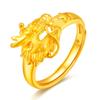 Anillo de Oro 3D Zhenrong para Hombres y Mujeres Anillo de Pareja de Oro Moneda Europea Anillo de Oro Dragón y Fénix Anillo de Boda
