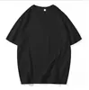 190g Algodão Penteado Puro Verão Novo Estilo Camiseta de Manga Curta 100% Algodão Camisa em Branco para Publicidade Base Branca Lisa Meia Manga